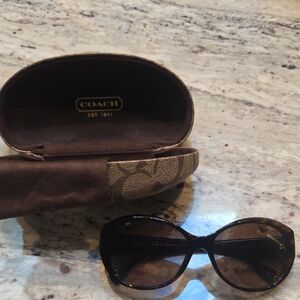 Coach Women's Brown Tortoiseshell Sunglasses